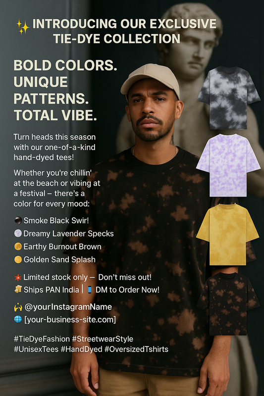 Unisex Tie Dye Oversized T-Shirt