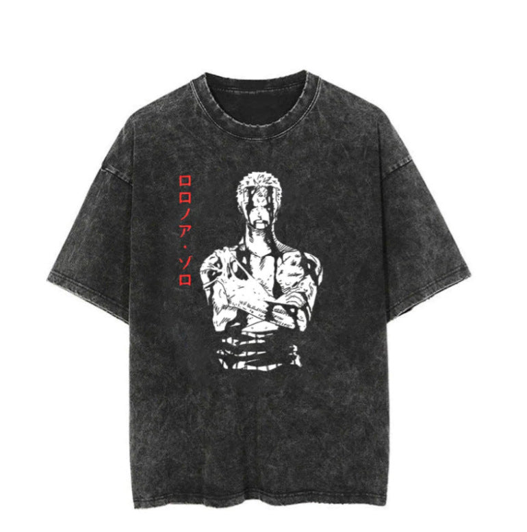Washed T-shirt printing