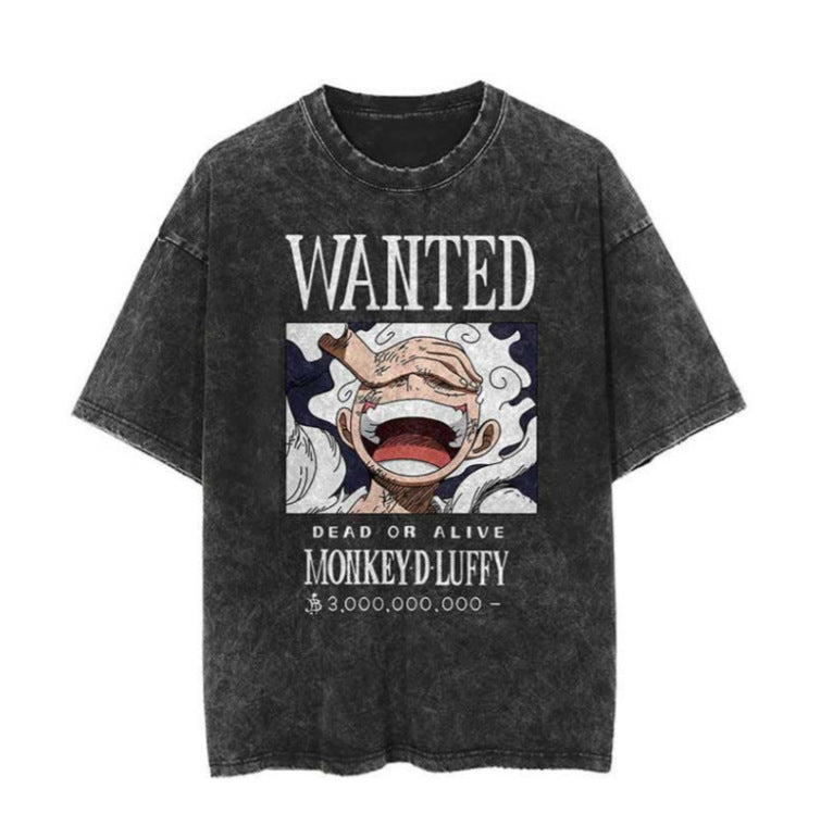 Washed T-shirt printing