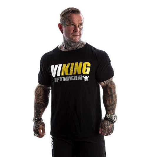 2025Muscle Brothers new short-sleeved T-shirt cotton men's sports round neck short-sleeved spring and summer fitness on one generation