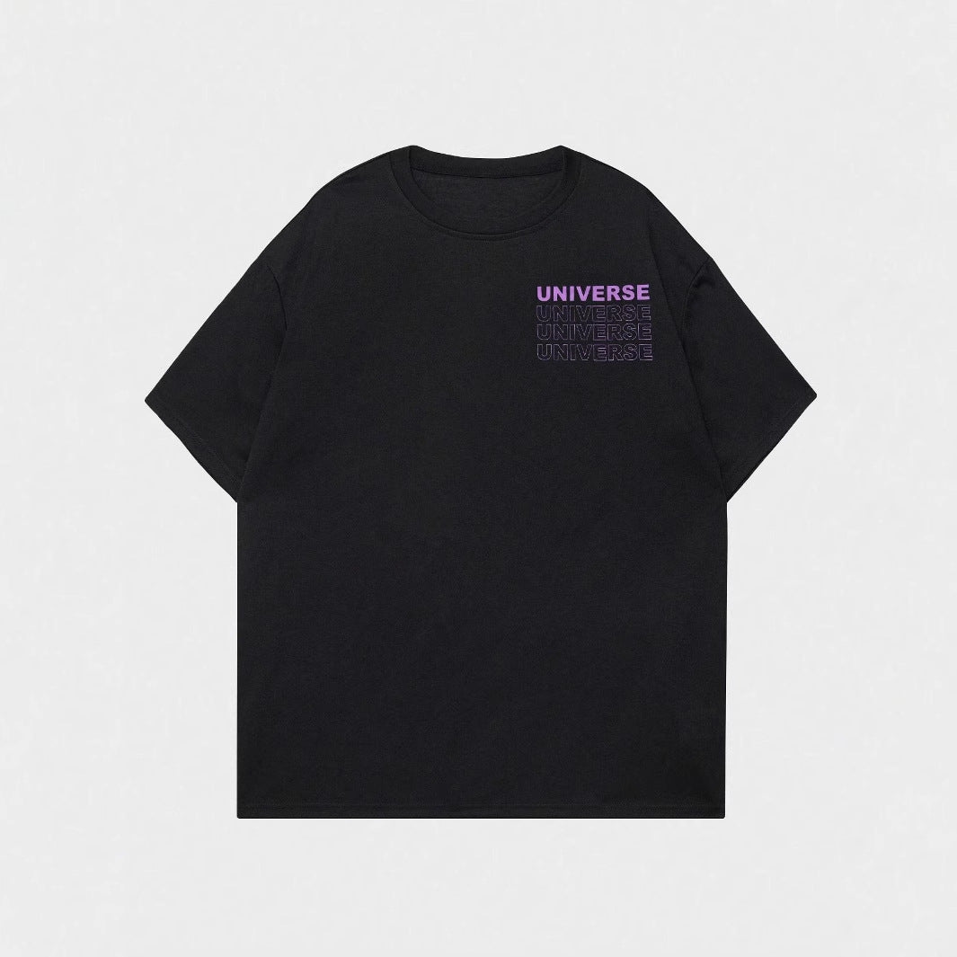 Cross-border foreign trade The Secret of the Big Bang Men's T-shirt Summer Cotton Breathable Loose Clothes Hip-hop Street T-shirt