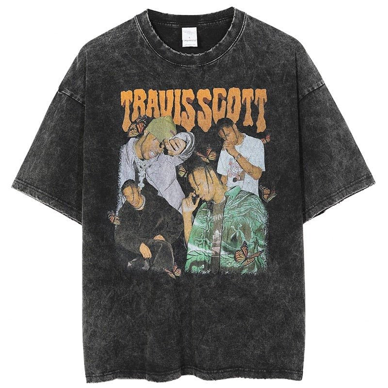 Summer Fashion T-shirts Men Hip Hop Streetwear Printed Harajuku Cotton Casual T-shirts Short Sleeve Tops T-shirts