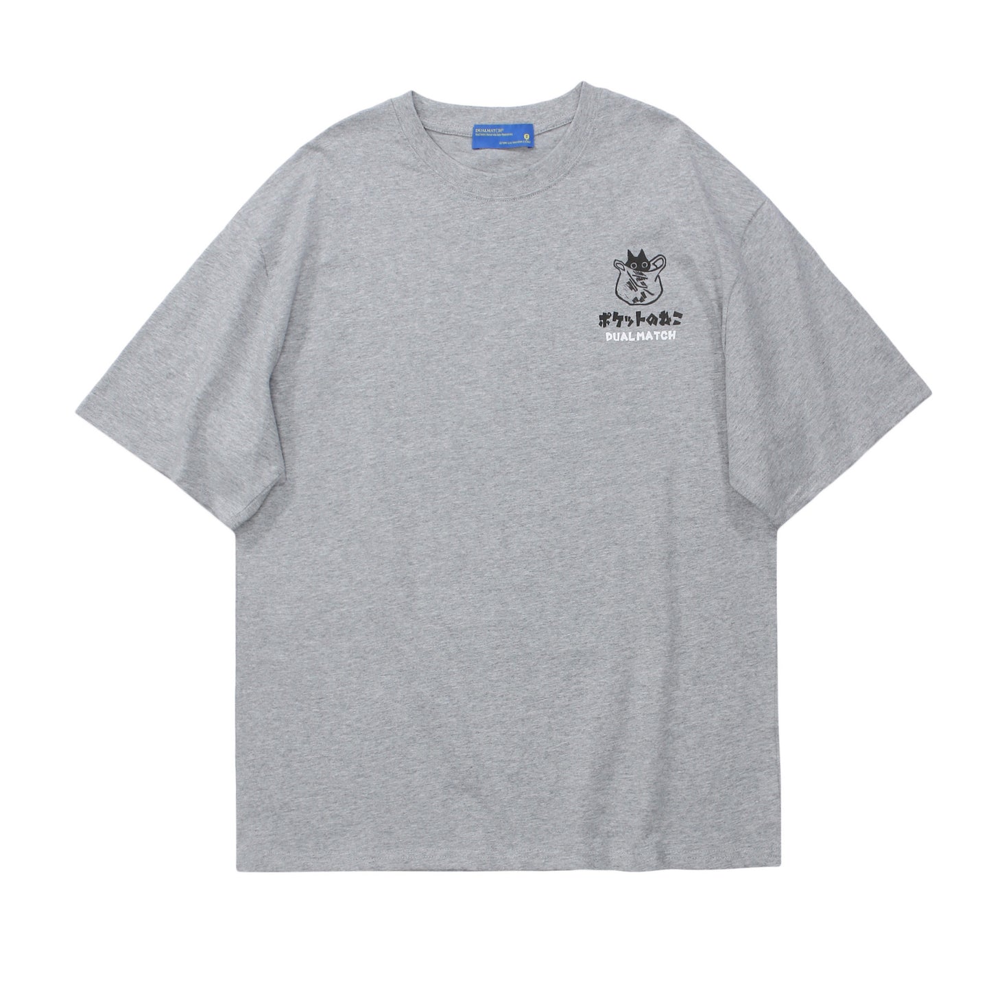 Fashion brand Japanese cartoon print short-sleeved T-shirt men's summer retro street loose couple casual T-shirt tops