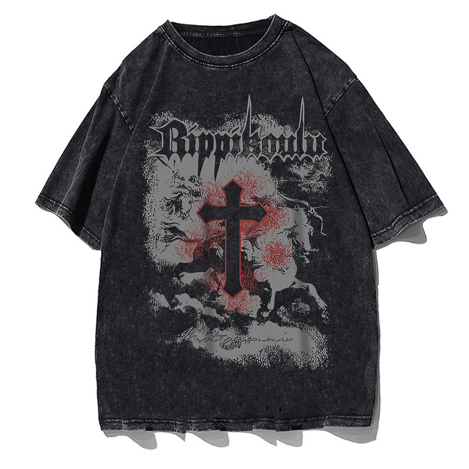 Summer Fashion T-shirts Men Hip Hop Streetwear Printed Harajuku Cotton Casual T-shirts Short Sleeve Tops T-shirts