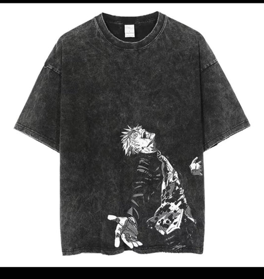 Washed T-shirt printing