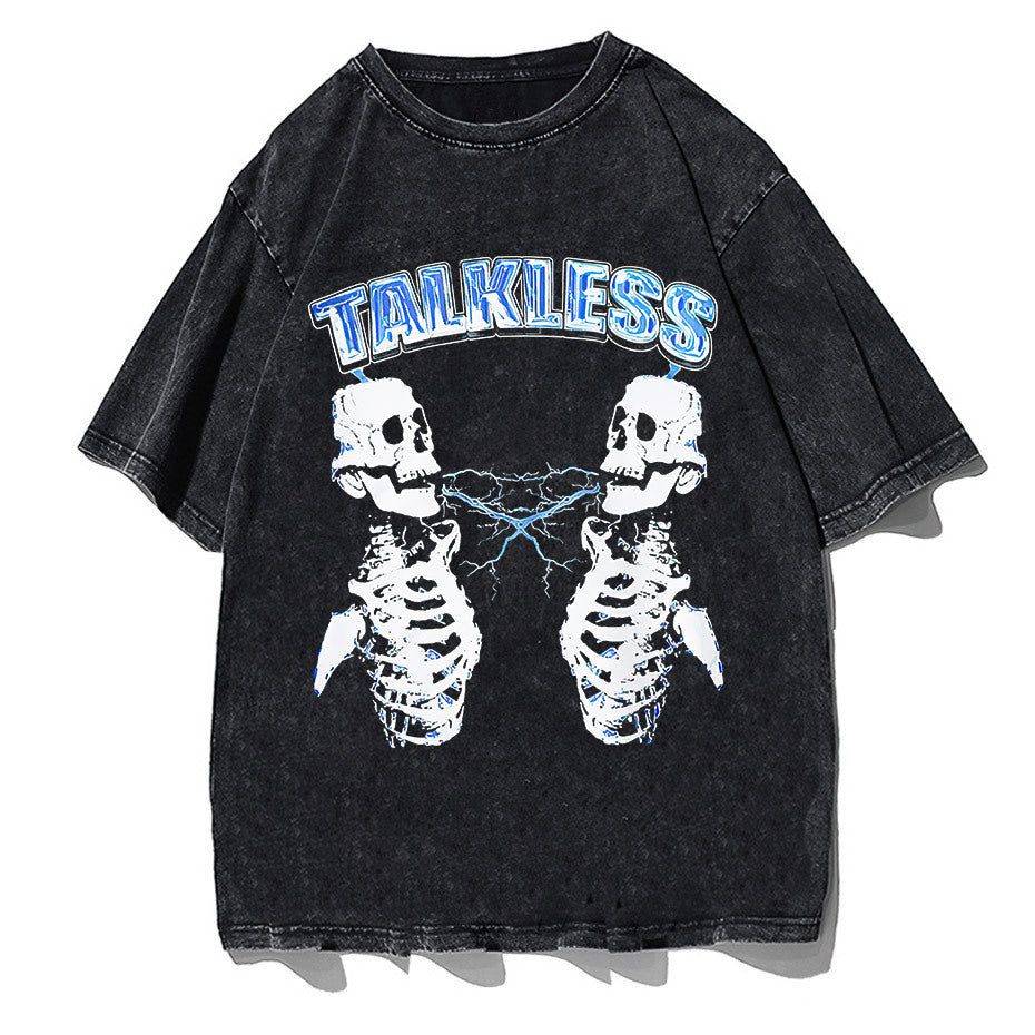 Summer Fashion T-shirts Men Hip Hop Streetwear Printed Harajuku Cotton Casual T-shirts Short Sleeve Tops T-shirts