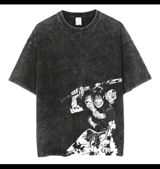 Washed T-shirt printing