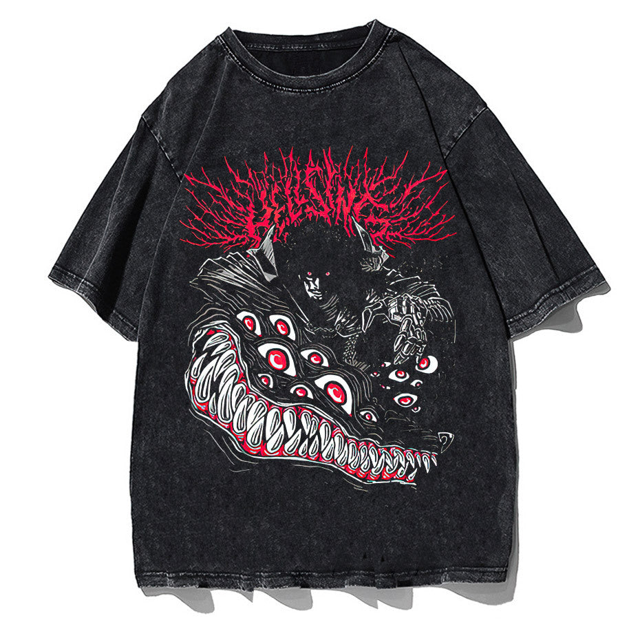 Summer Fashion T-shirts Men Hip Hop Streetwear Printed Harajuku Cotton Casual T-shirts Short Sleeve Tops T-shirts