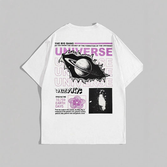 Cross-border foreign trade The Secret of the Big Bang Men's T-shirt Summer Cotton Breathable Loose Clothes Hip-hop Street T-shirt