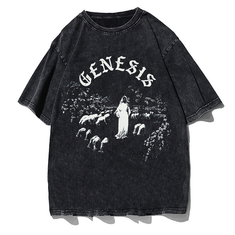 Summer Fashion T-shirts Men Hip Hop Streetwear Printed Harajuku Cotton Casual T-shirts Short Sleeve Tops T-shirts