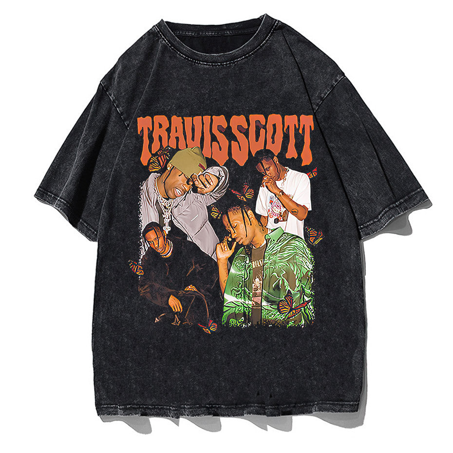 Summer Fashion T-shirts Men Hip Hop Streetwear Printed Harajuku Cotton Casual T-shirts Short Sleeve Tops T-shirts